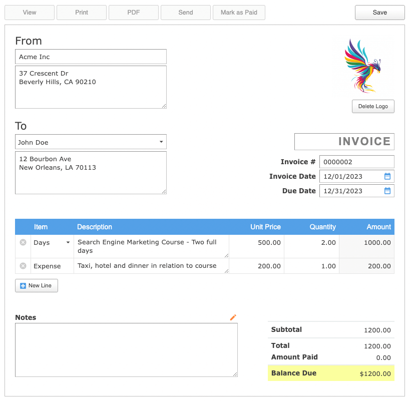 Add Ons Invoices Skynova Add ons invoices skynova
