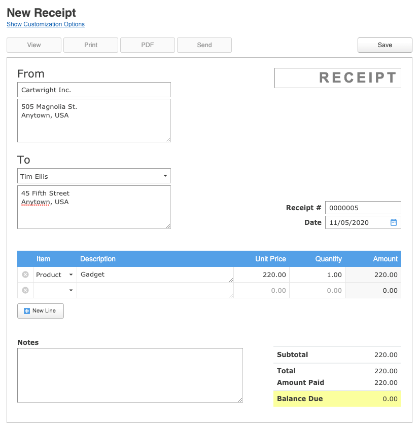Receipts Skynova Receipts skynova